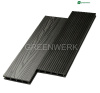 Террасная доска "ДПК"  24 * 146 * 4000 мм сорт 1 Графит пустотелая Greenwerk (1 шт = 0,584 м2)